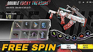 DOUBLE LUCKY TREASURE CRATE PUBG MOBILE  FREE PREMIUM CRATE AND UPGRADE GROZA SKIN [upl. by Esinart389]