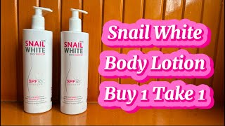 SNAIL WHITE BODY LOTION BUY1 TAKE1 [upl. by Romulus426]