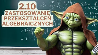 210 Zastosowanie przekształceń algebraicznych  Język Matematyki  Nowa MaTeMAtyka  NOWA ERA [upl. by Aleen926]