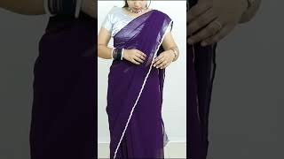 Pretty Banarasi Saree Perfect Draping Tutorial Look Slim amp Tall  How To Look Beautiful In Saree [upl. by Ehpotsirhc418]