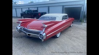 Consignor Submitted  1959 Cadillac Series 62 Convertible For SaleBeautiful Numbers Matching Car [upl. by Woody]