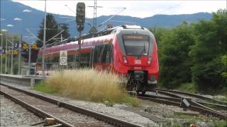 Bahnhof Kochel am See  quotWerdenfelsbahnquot mit BR442  15072014 [upl. by Alekal145]