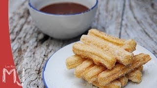 CÓMO HACER CHURROS CASEROS  Receta fácil y rápida [upl. by Ariahay]