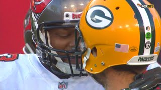 Ndamukong Suh Screams At Aaron Rodgers After Sack [upl. by Rothberg547]