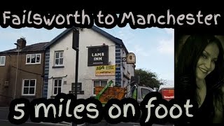 Epic 5 mile Walking from Failsworth to Manchester City Centre Sarahs UK Graveyard with history [upl. by Thais]