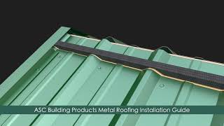 How to install Metal Roofing 3ft panelsASC Building Products [upl. by Hsirehc689]