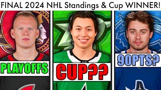 My FINAL 2024 NHL Standings Predictions amp Stanley Cup Winner Hockey Playoffs Picks amp Trade Rumors [upl. by Gilliette35]