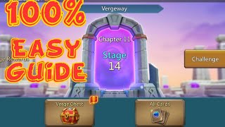 Lords Mobile Vergeway Chapter 11 Stage 14 [upl. by Bathsheeb945]