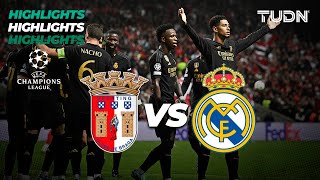 Braga vs Real Madrid  HIGHLIGHTS  UEFA Champions League 202324  TUDN [upl. by Jeanie338]