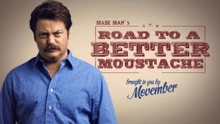 How to Grow a Moustache with Nick Offerman  Movember [upl. by Ahso]