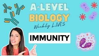 Alevel Biology  Immunity Live Biology Lesson [upl. by Ylac836]