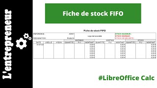 Fiche de Stock FIFO sur LibreOffice Calc [upl. by Elodea]