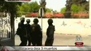 Balacera deja tres muertos en Saltillo [upl. by Eilesor116]