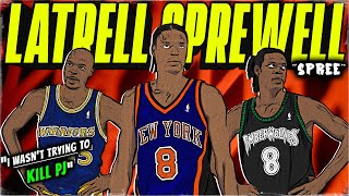 Latrell Sprewell From CHOKING HIS COACH to Playing in The Finals A STORY OF REDEMPTION  FPP [upl. by Warring]