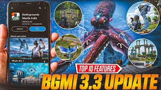 BGMI 33 UPDATE Top 10 Features Erangel 30Atlantis Mode  Pubg 33 Update New Secret Location [upl. by Ttirrem]