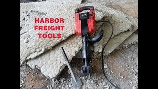 Harbor Freight 15 Amp 35 lb Pro Demolition Hammer Review [upl. by Linson]