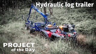 My new hydraulic log trailer [upl. by Ajnos]