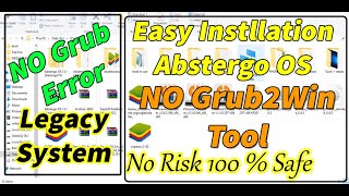 How to install Abstergo OS without Grub2win tool Easy installation No risk of window corrupt [upl. by Gilmour955]