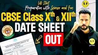 Date Sheet Out Class 10th amp Class 12th CBSE Board Exams 202324  CBSE Date sheet PDF [upl. by Kerwon]