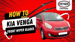 How To Change Wipers On Kia Venga Front Wiper Blades Replacement Easy Heyner [upl. by Alyam]