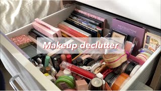 Huge makeup declutter Road to minimalism asmr  Aesthetic vlog [upl. by Chessy475]