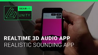 dearVR API  realtime 3D audio app [upl. by Dyan773]