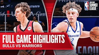 BULLS vs WARRIORS  NBA SUMMER LEAGUE  FULL GAME HIGHLIGHTS [upl. by Charley680]