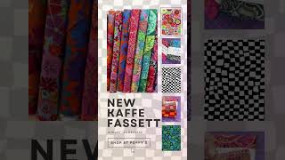 New KAFFE FASSETT Prints  August 24 collection quilting sewing fabric craftideas [upl. by Idoc178]