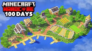 I Survived 100 Days on an Island in Hardcore Minecraft [upl. by Leay]