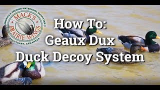 How To Setup A Duck Moss Geaux Dux  Duck Decoy System [upl. by Mlawsky]