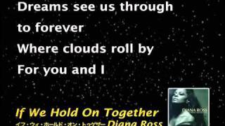 If We Hold On Together ♬ karaoke  Diana Rossmp4 [upl. by Adraynek]