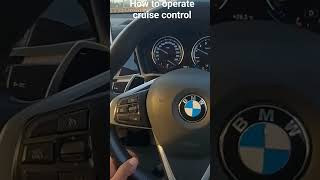 Cruise control activation and operation in BMW or any models bmwlovers bmwtech [upl. by Ocinemod481]