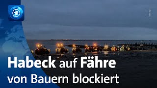 Empörung nach Blockade von Fähre mit Habeck an Bord [upl. by Adlog575]