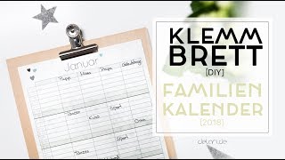 5 Klemmbrett DIY Ideen für Familienkalender  selber bauen  delari [upl. by Annelise]