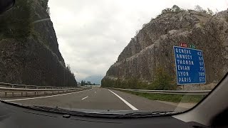 Autoroute A40 Autoroute Blanche  SaintGervais to Archamps HauteSavoie France – onboard cam [upl. by Latia599]