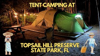 Tent Camping in the REI Wonderland 6 at Topsail Hill Preserve State Park Santa Rosa Beach FL [upl. by Thaine]