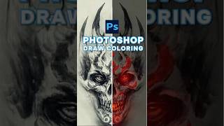 How to drawing photo coloring in Adobe Photoshop photoshoptutorial [upl. by Valerlan261]