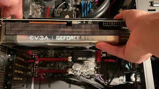 Installing the Video Card EVGA GeForce RTX 3080 12GB FTW3 [upl. by Aisylla]