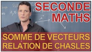 Somme de vecteurs et relation de Chasles  Maths seconde  Les Bons Profs [upl. by Lester]