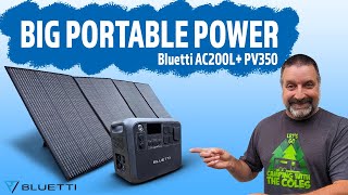 BIG PORTABLE POWER for RV Camping  Bluetti AC200L  PV350 Review [upl. by Hy689]