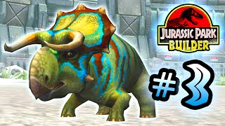 Jurassic Park Builder GLACIER Tournament Part 3 Nasutoceratops HD [upl. by Norina]