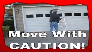 Safely Moving An Extension Ladder [upl. by Annalee]