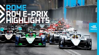 Race Highlights  2022 Rome EPrix Round 4 [upl. by Enaamuj]