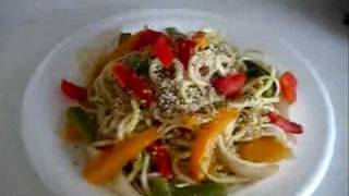 Raw Chinese Pasta Dish Recipe [upl. by Linder]