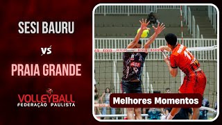 Sesi Bauru X Praia Grande  MELHORES MOMENTOS  Campeonato Paulista 2024 [upl. by Gnilrets]