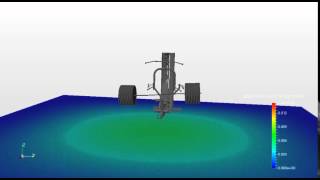 Drop of a Barbell  Harmonic FEA Simulation with SimScale [upl. by Elpmet]