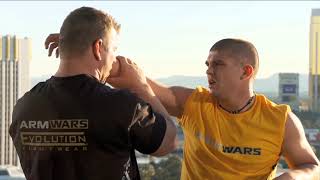 Arm Wars  Armwrestling  Lenny Lockert USA v Josh Wood USA [upl. by Morentz]