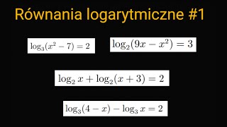 Rozwiązywanie równań logarytmicznych 1 matmarozszerzona [upl. by Inacana698]