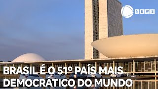 Brasil ocupa a 51ª posição no ranking dos países democráticos do mundo aponta estudo [upl. by Atsed]