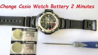 How To Change Casio Watch Batteries In Two Minutes [upl. by Polky5]